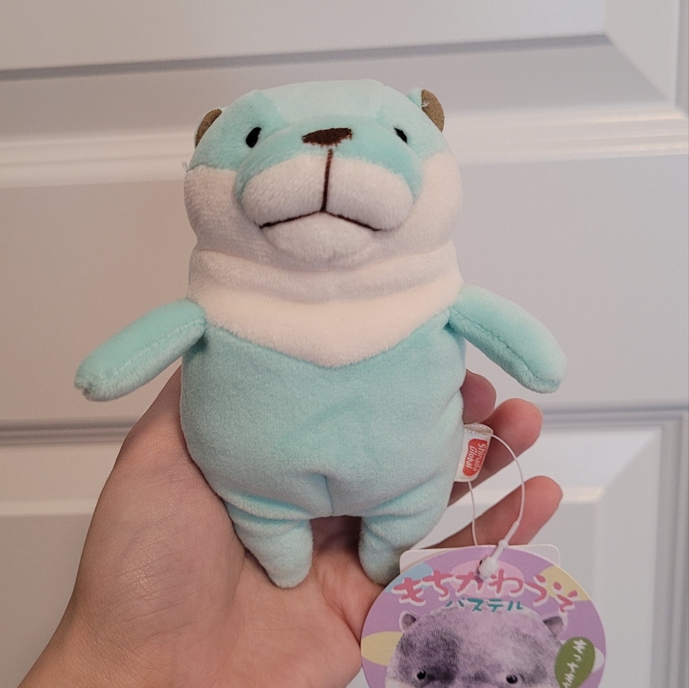 Pastel Blue Shinada Global Otter Keychain